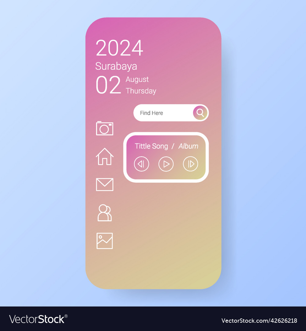 Home layout user interfrace screen app