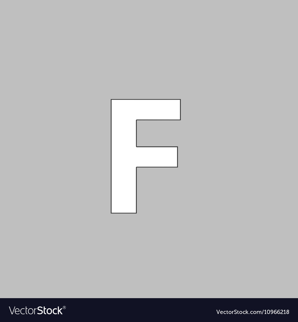 Letter f computer symbol