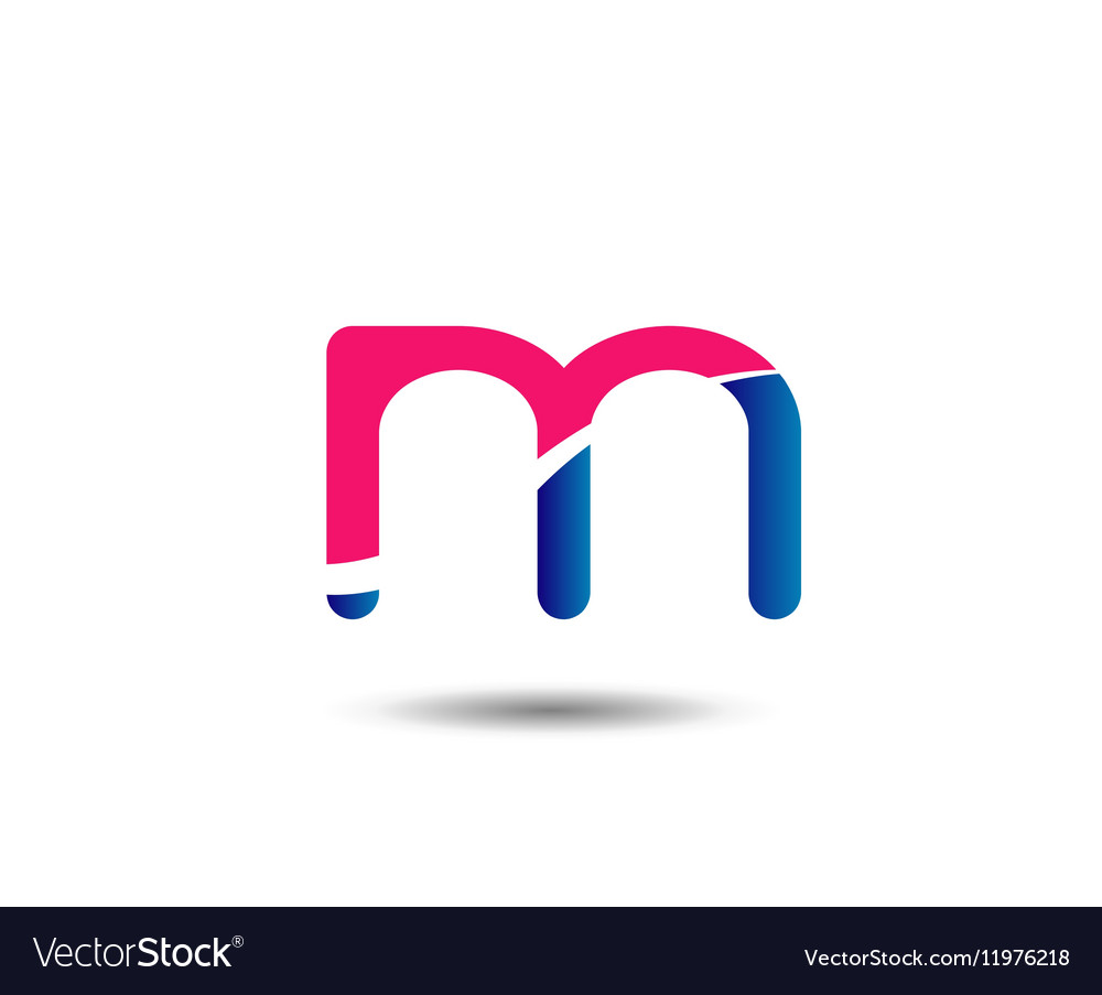 Letter m logo icons design template elements