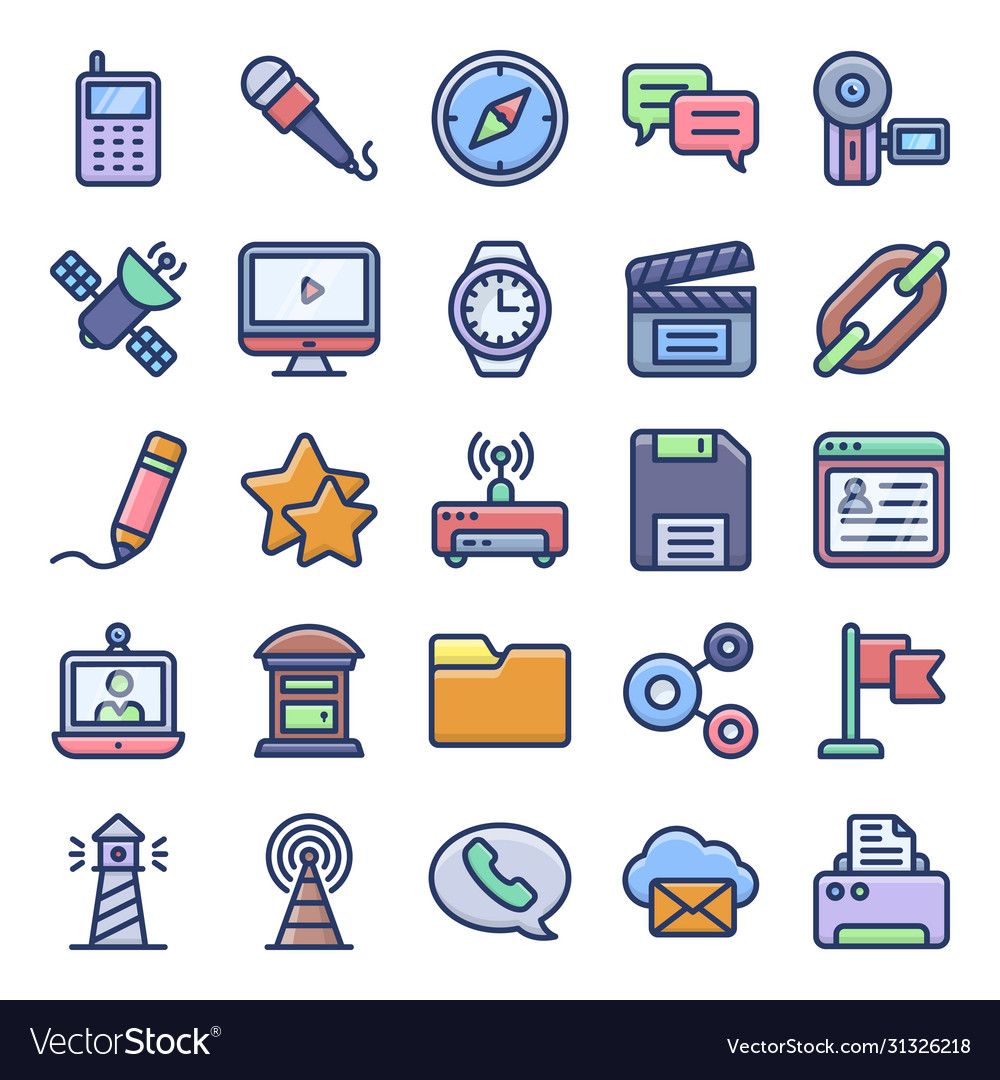 Modes communication icons