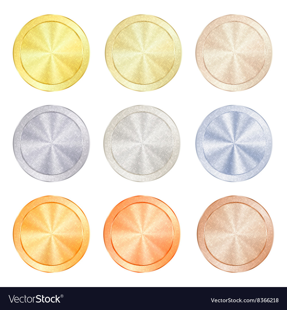 Round polished knob centric circles with different