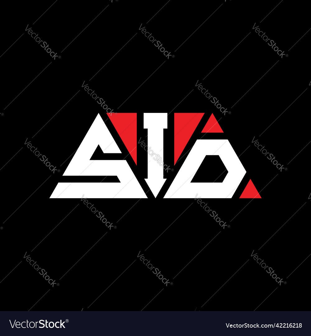 Sid triangle letter logo design