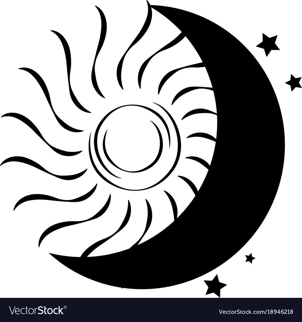 Sun and moon shapes