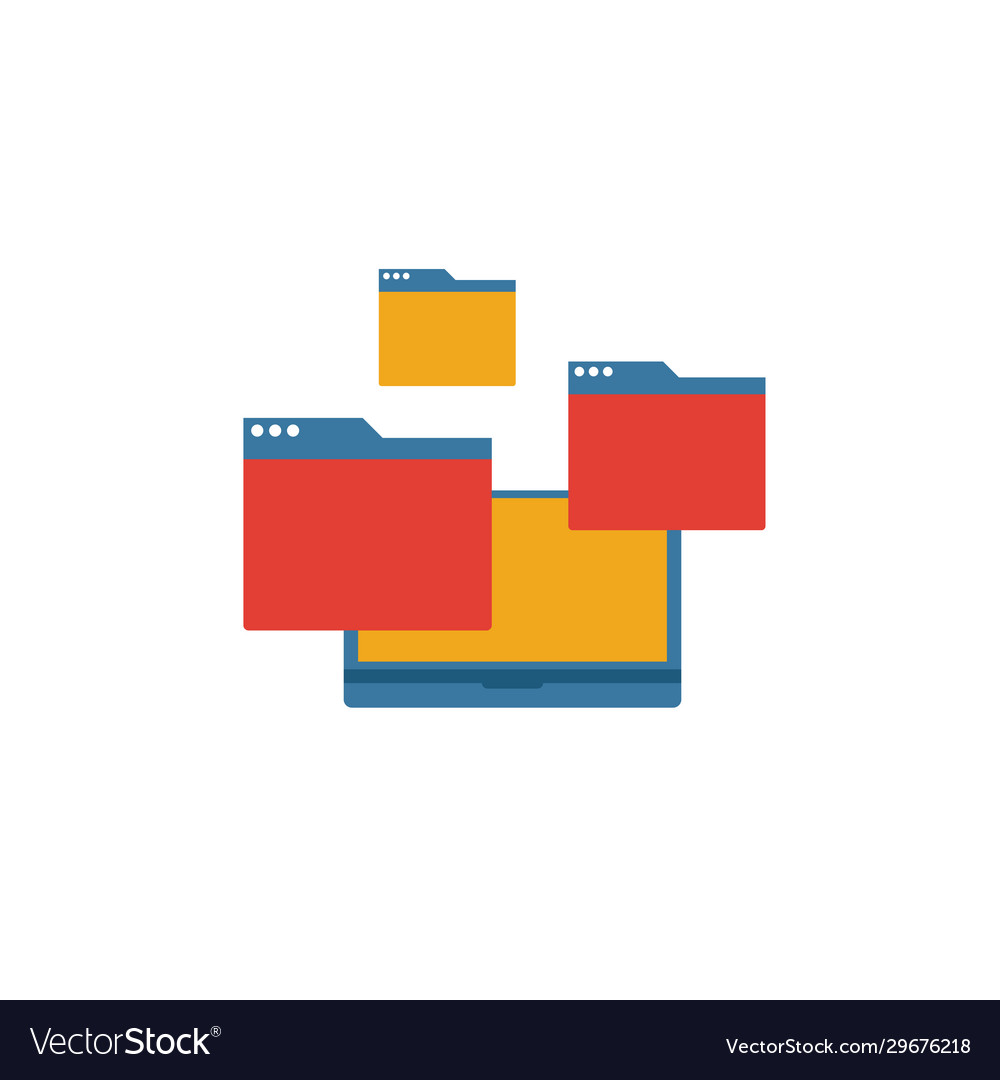 Virtualisierungs-Icon einfaches Element aus Web vector image Virtualisierungs-Icon einfaches Element aus Web