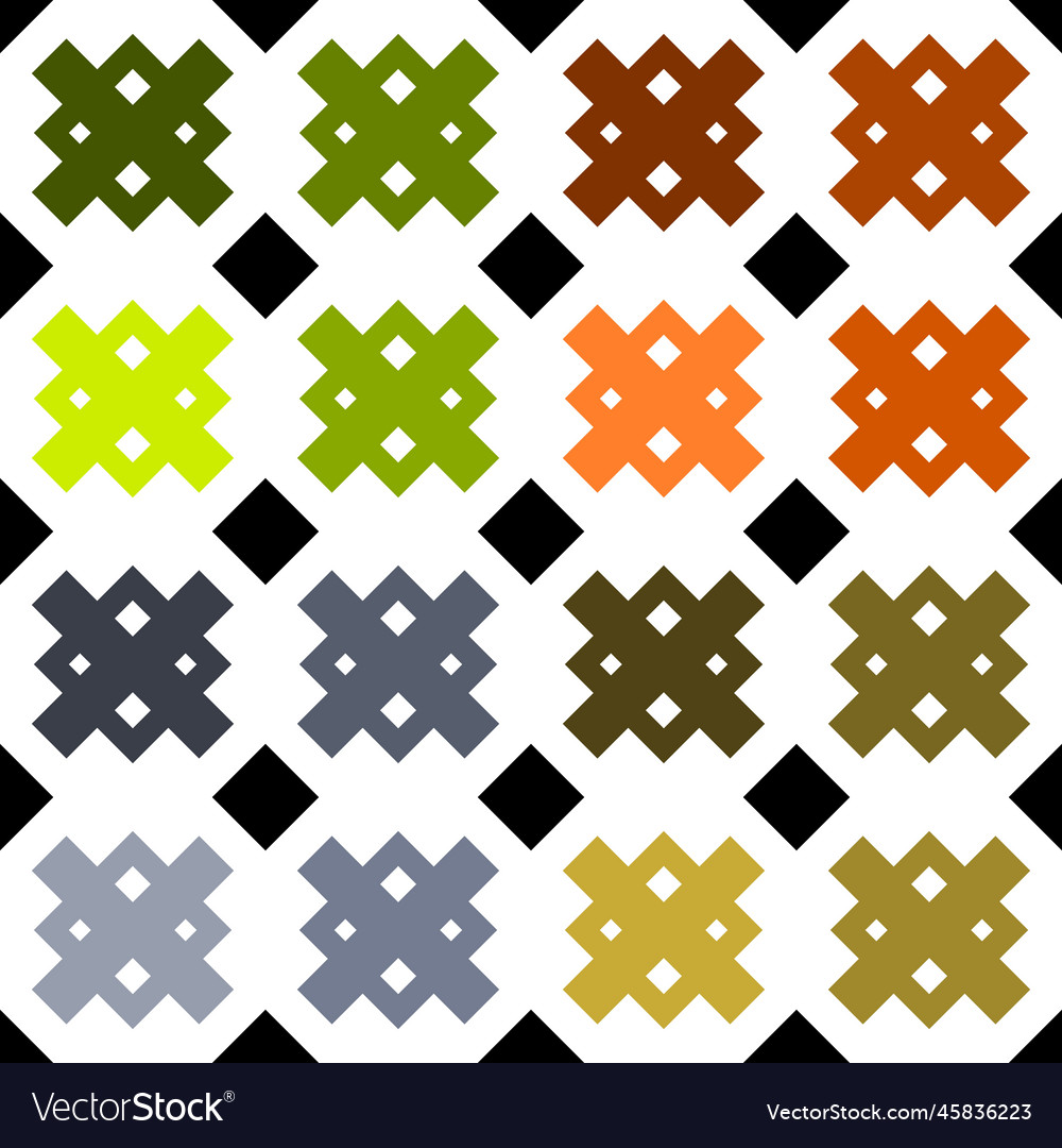 Abstract colorful mosaic pattern consisting Vector Image Abstract colorful mosaic pattern consisting