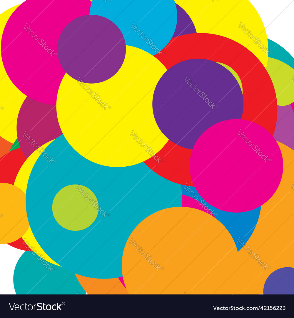 Abstract overlapping circles pattern Vector Image Abstract overlapping circles pattern
