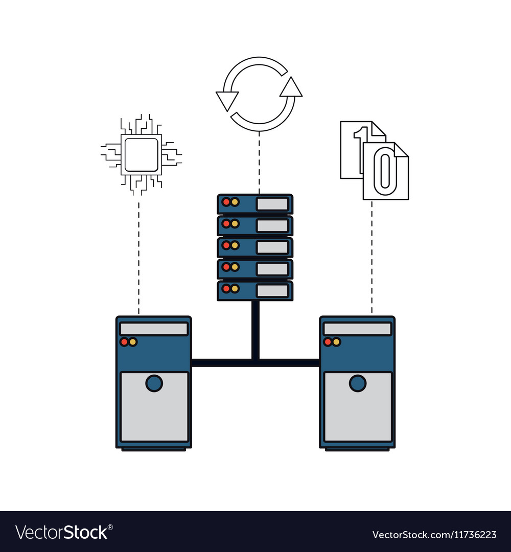 Big data related icons image