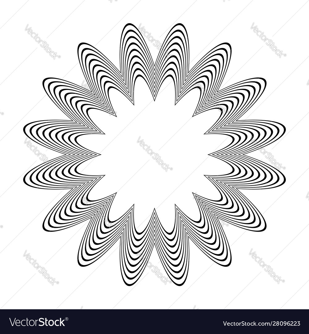 Circle design element vector image Circle design element