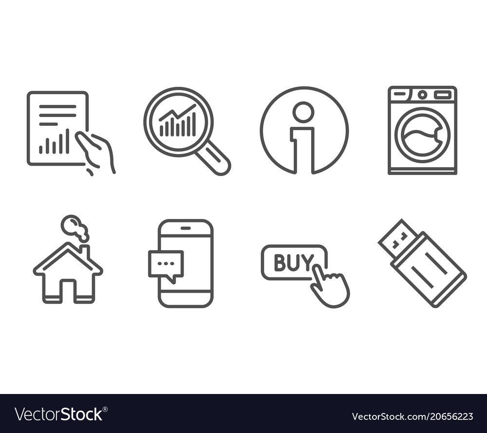 Document washing machine and buy button icons Vector Image Document washing machine and buy button icons