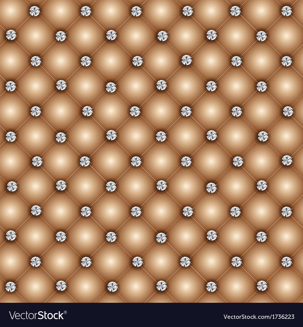 Elegant Diamond Button Fabric Background