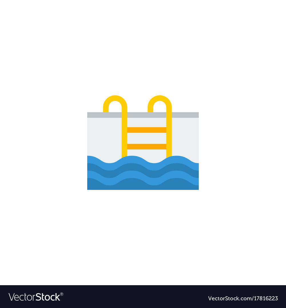 Flat icon pool element