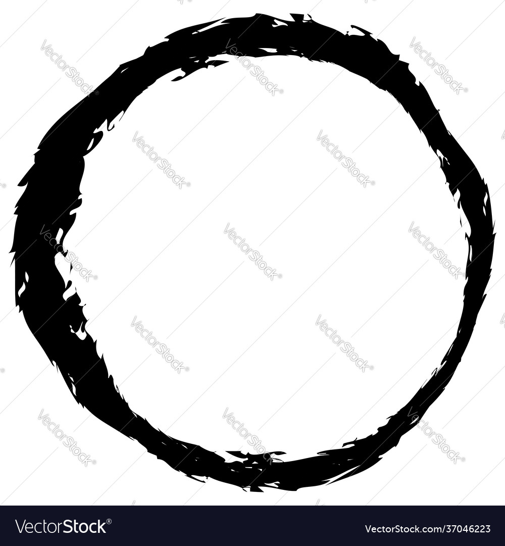 Grungy circle blob blotch vector image Grungy circle blob blotch