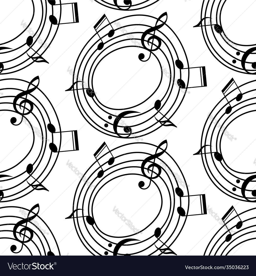 Musical pattern with notes