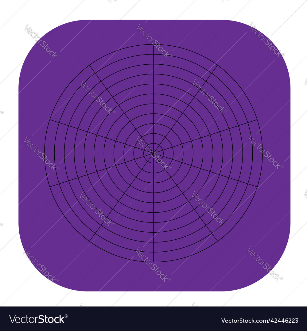 Polar kreisförmiges Gitternetz Piste Diagrammelement