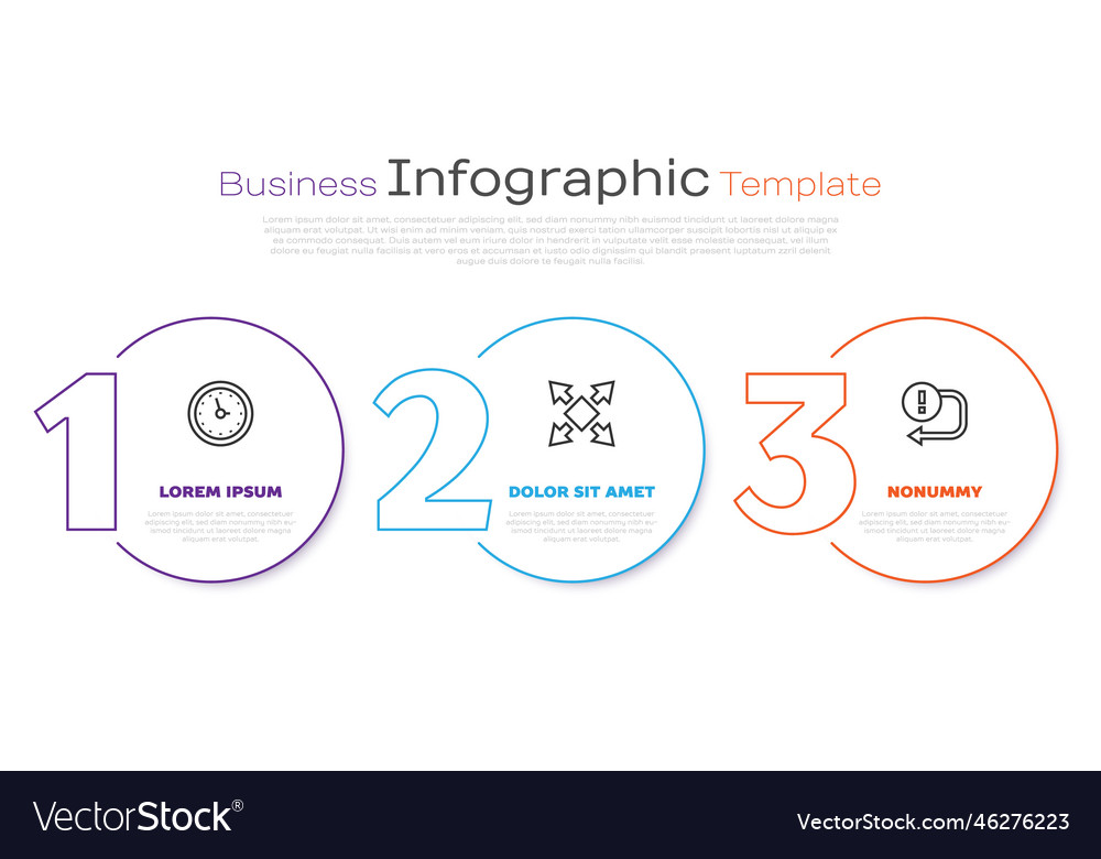 Set line clock many ways directional arrow Vector Image Set line clock many ways directional arrow