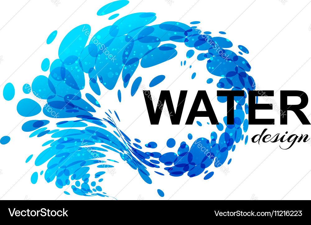 Splash water Royalty Free Vector Image - VectorStock