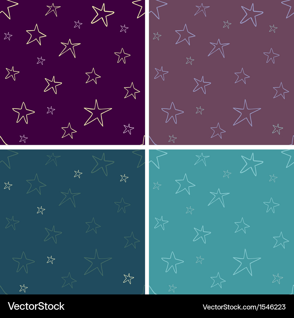 Starry seamless Royalty Free Vector Image - VectorStock