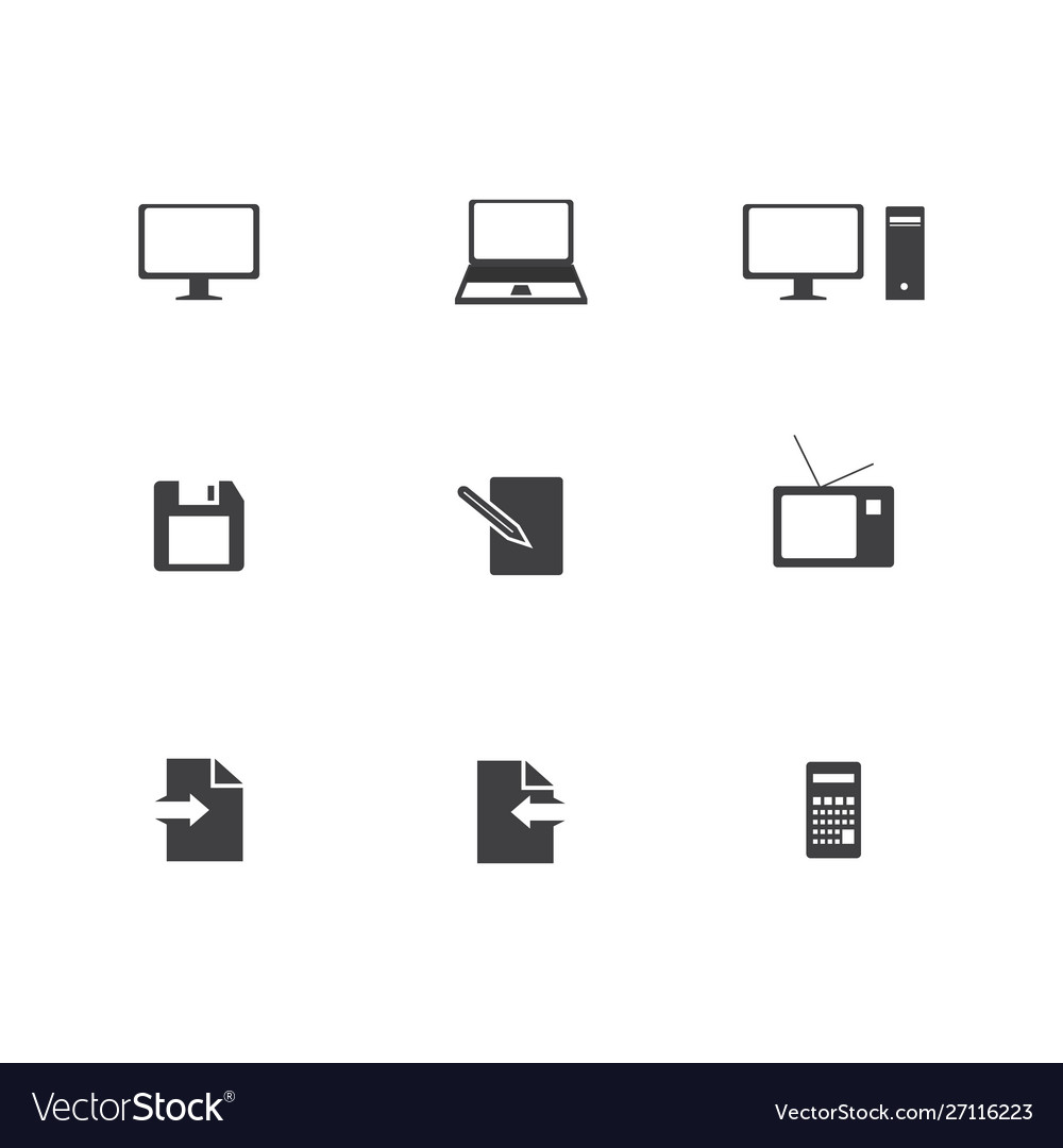 Website element icons for web design