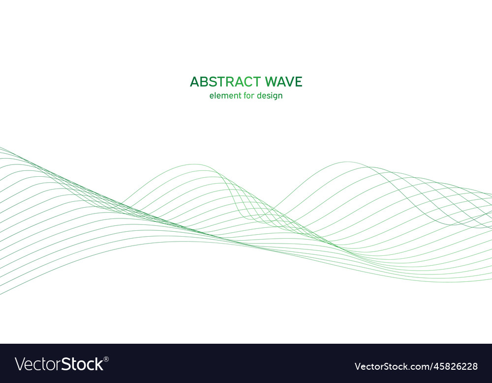 Abstract colorful wave element for design vector image Abstract colorful wave element for design