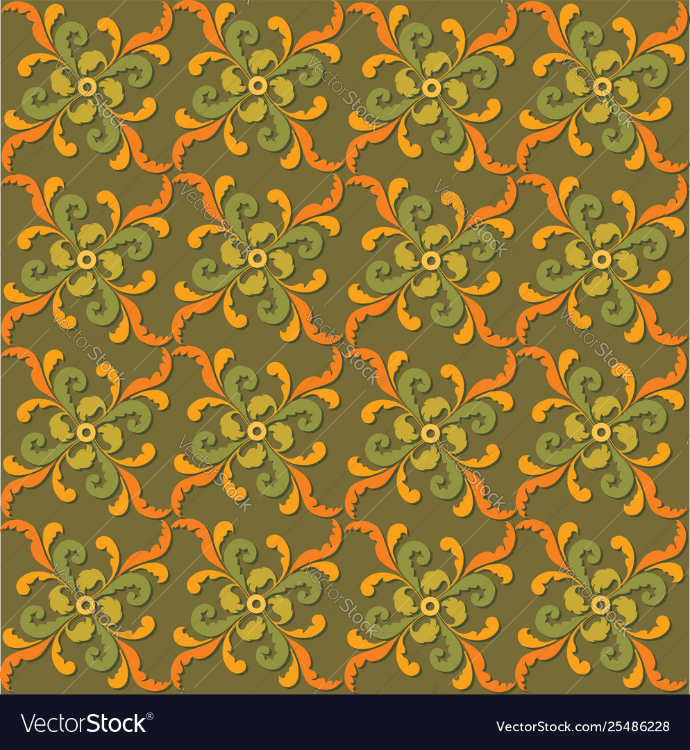 Abstract floral seamless texture stylish oriental vector image Abstract floral seamless texture stylish oriental