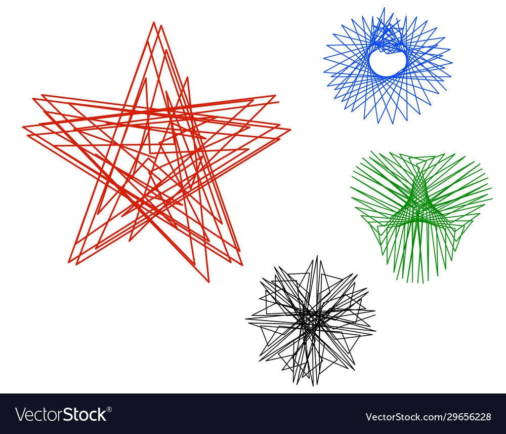 Abstract geometric shapes lines outline