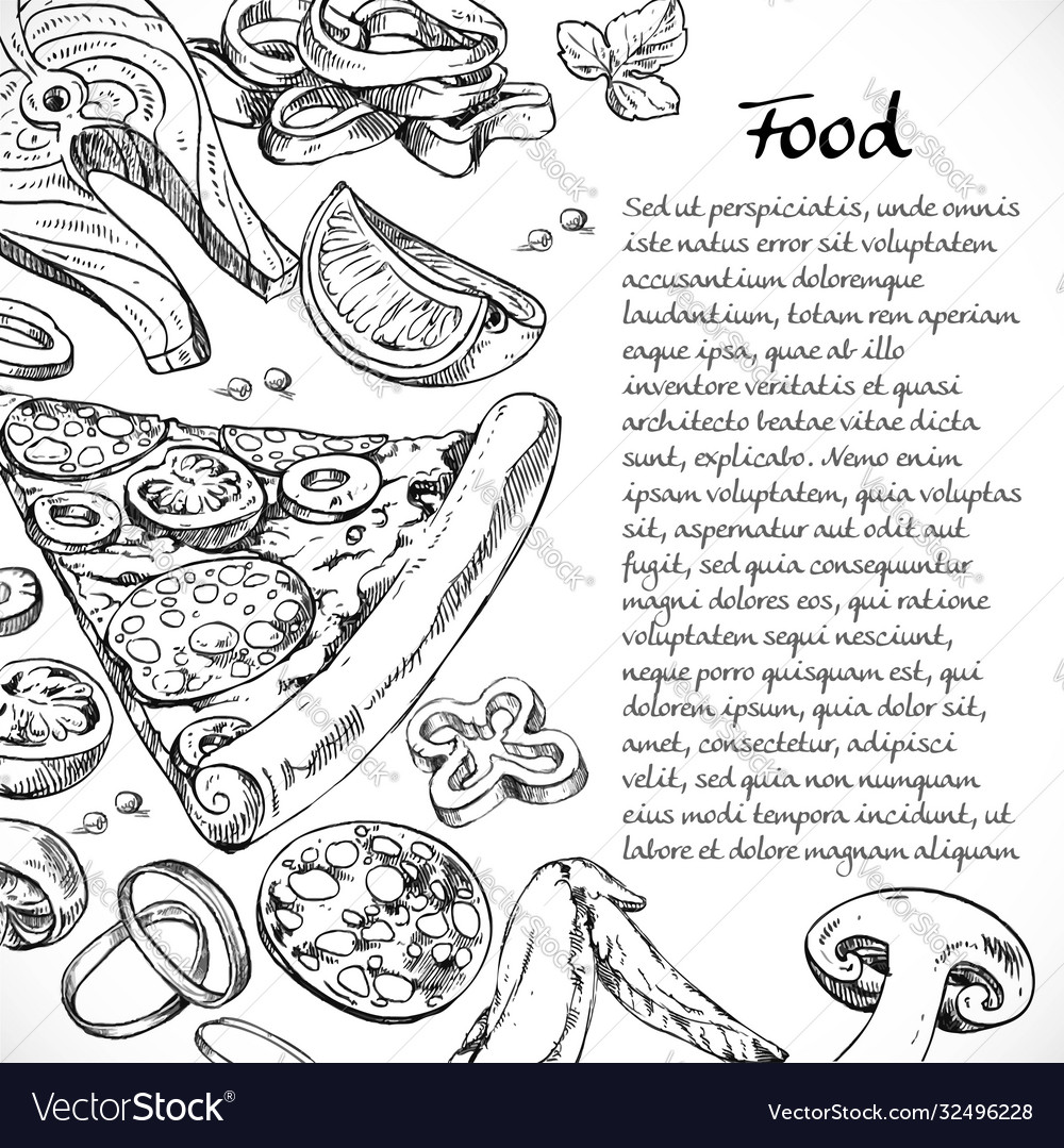 Background for your text with doodles