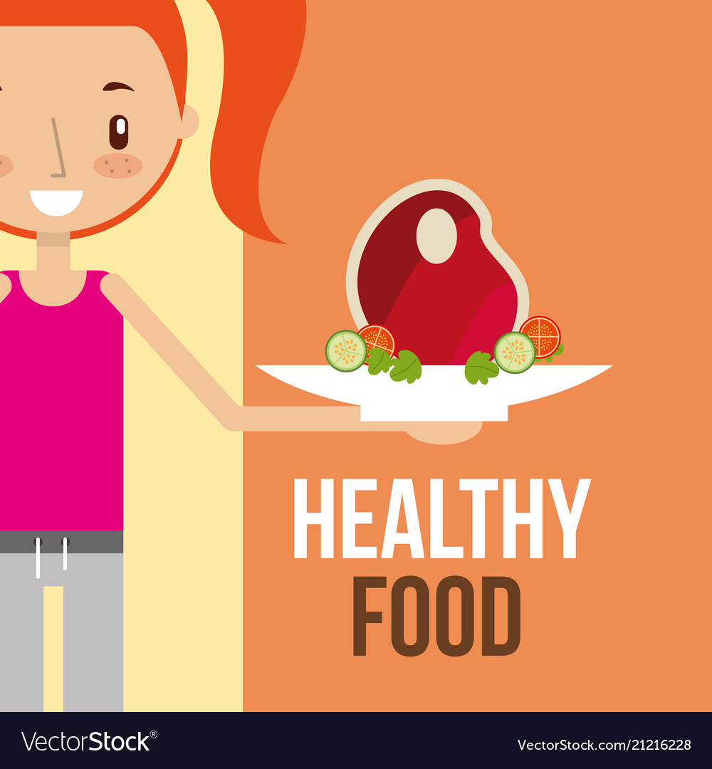 Boy and girl healthy good habits Royalty Free Vector Image