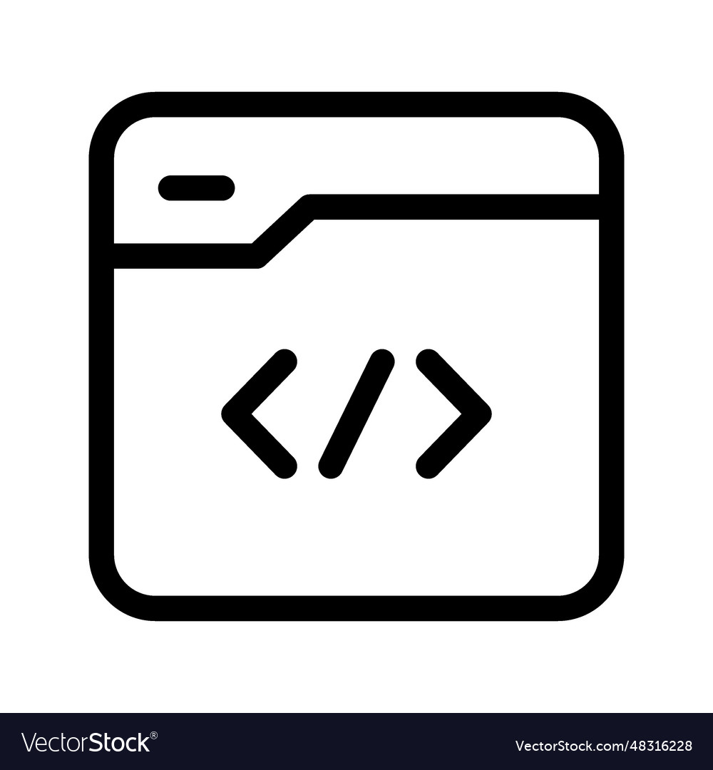 Coding icon vector image Coding icon