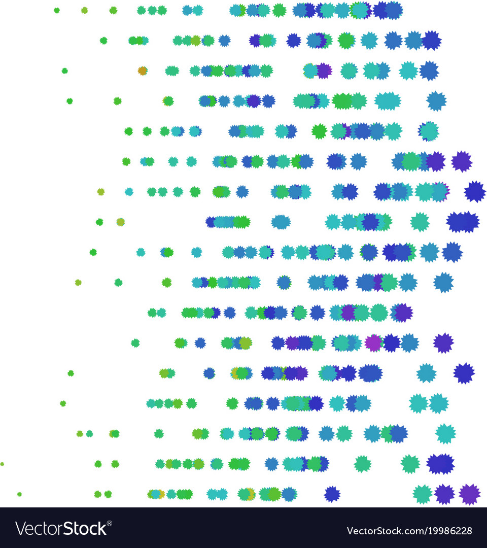 Colored abstract overlapping mixed shapes pattern
