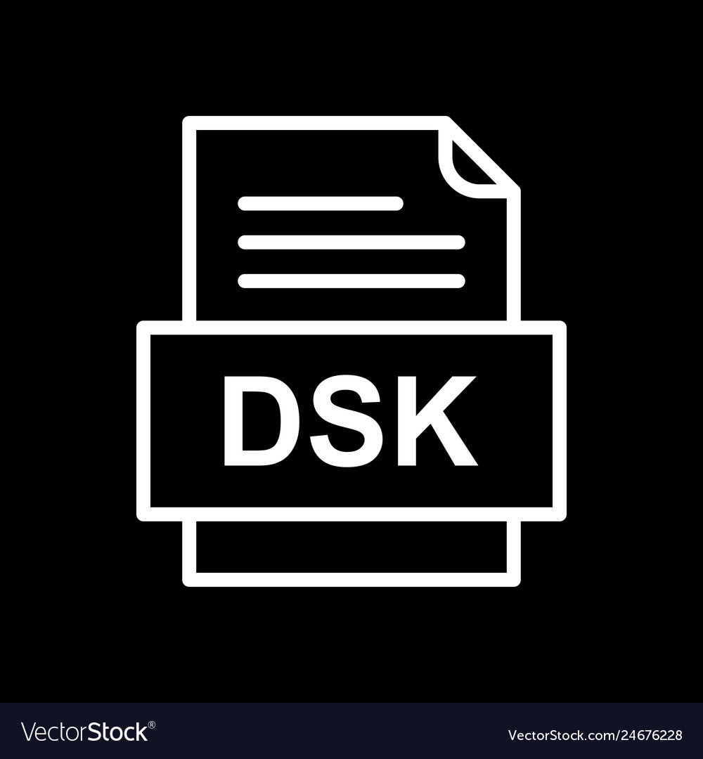 Dsk file document icon