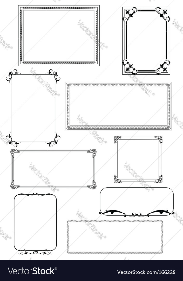 Elegant Frames and Borders
