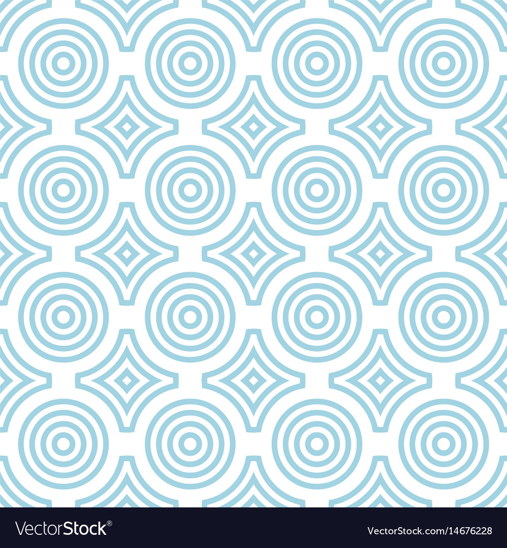 Geometric round shape seamless pattern