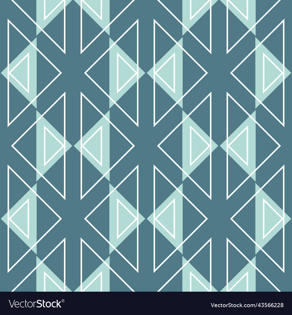Geometry triangle shape seamless pattern vector image Geometry triangle shape seamless pattern
