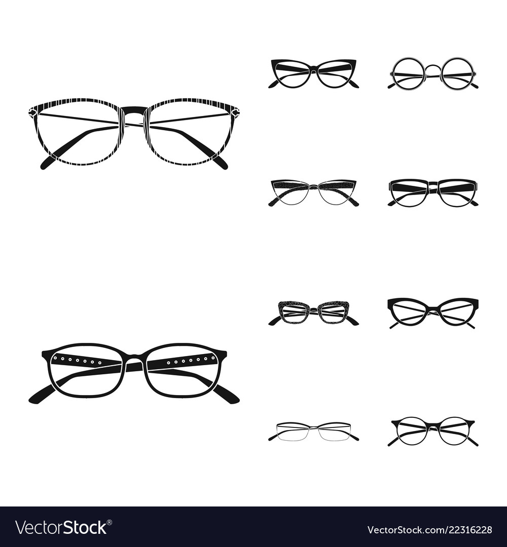 Glasses And Frame Icon Royalty Free Vector Image