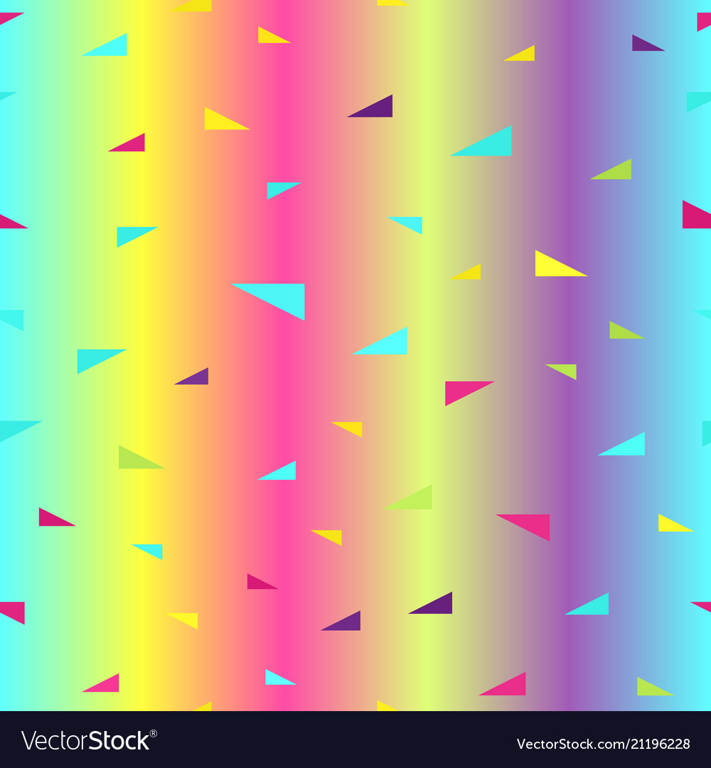 Glowing triangle pattern seamless vector image Glowing triangle pattern seamless