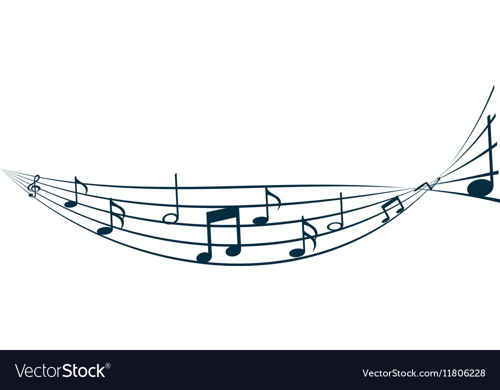Music notes pattern background