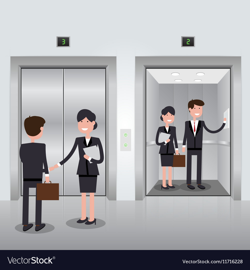 Office Elevator Scene