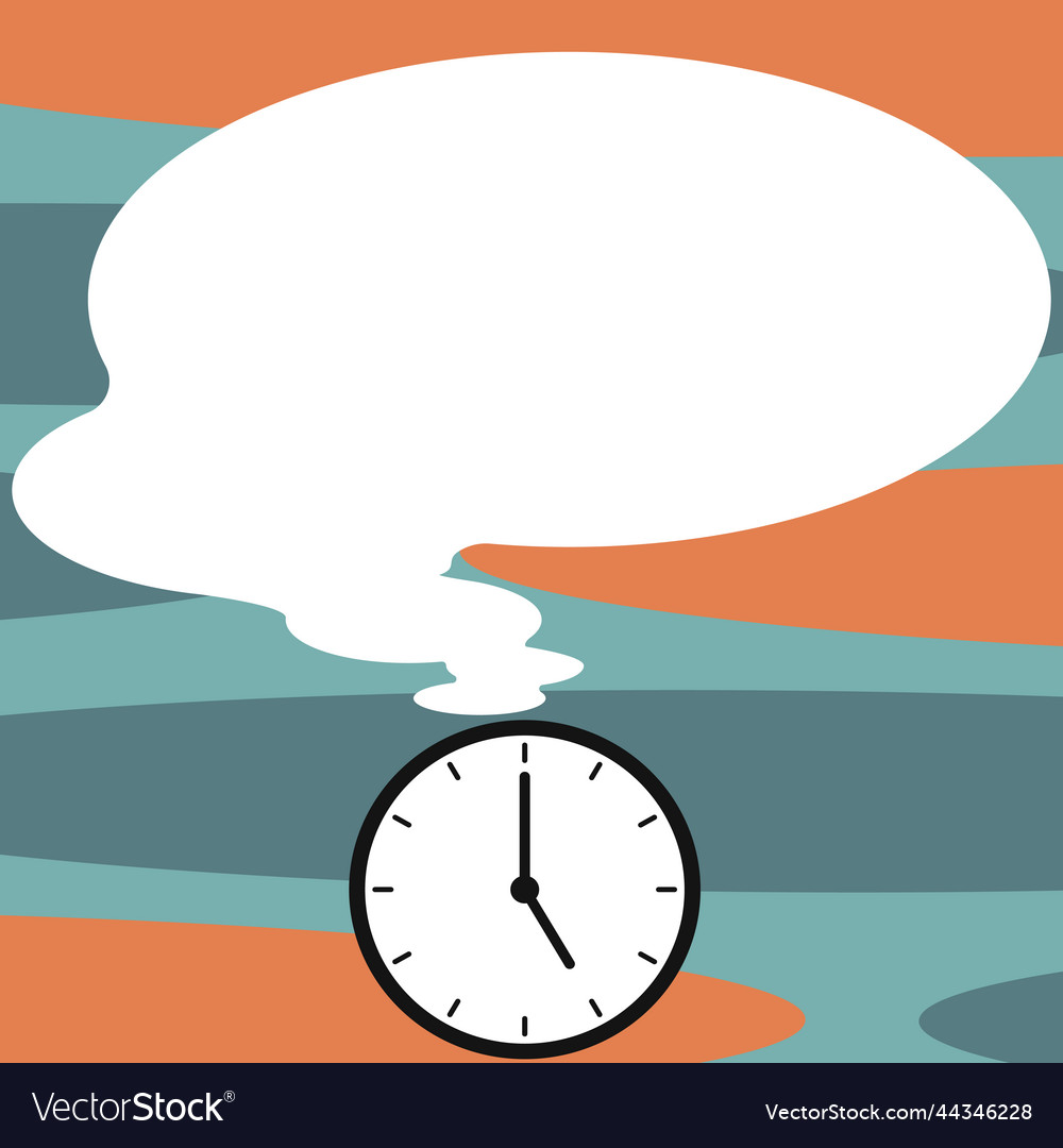 Presenter with conversation bubble showing new vector image Presenter with conversation bubble showing new