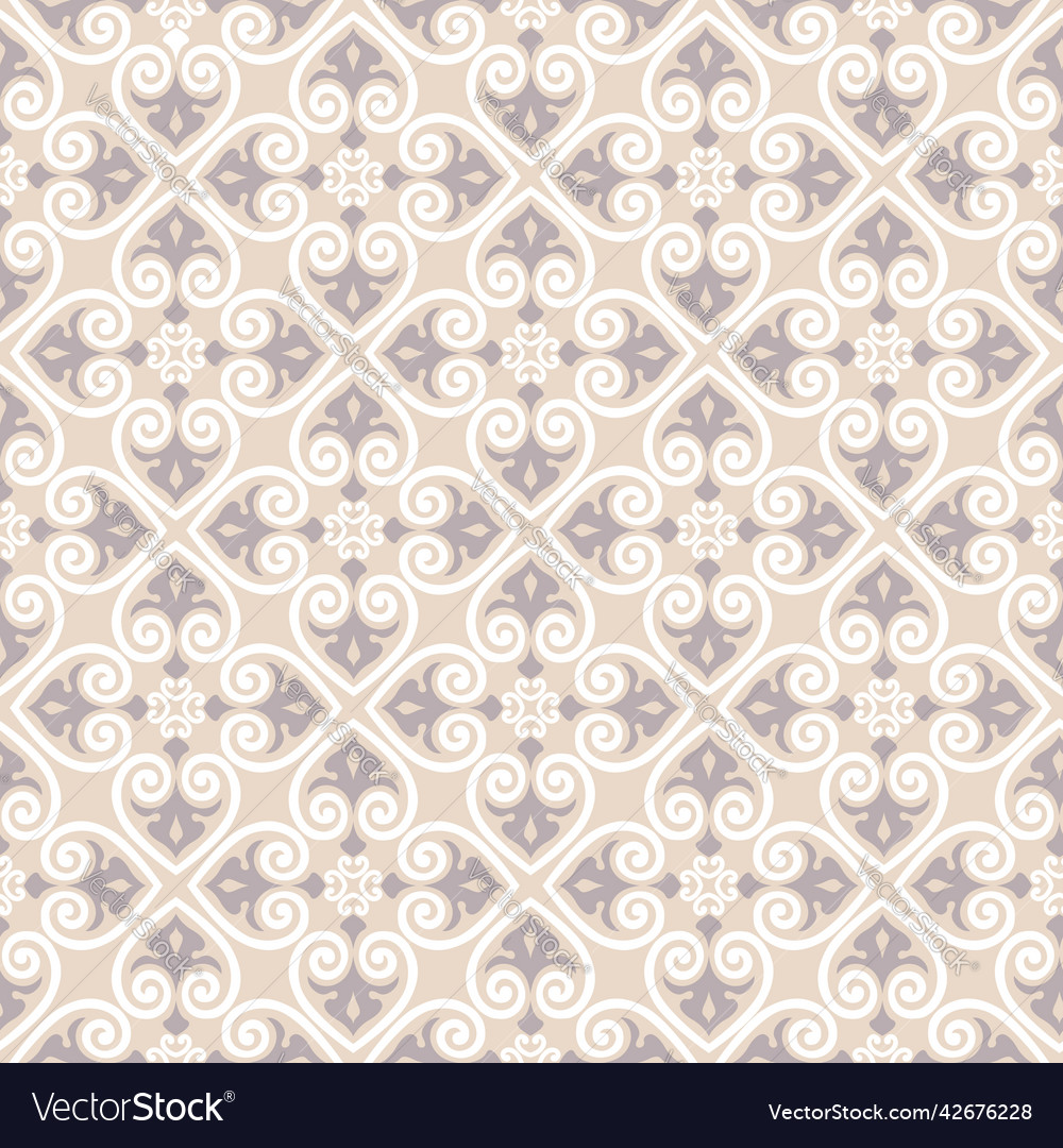 Seamless pattern with floral asian ornament vector image Seamless pattern with floral asian ornament