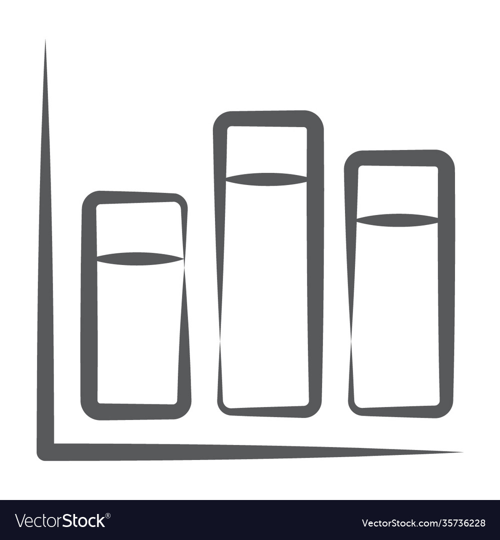 Segmented bar graph royalty free vector image vectorstock