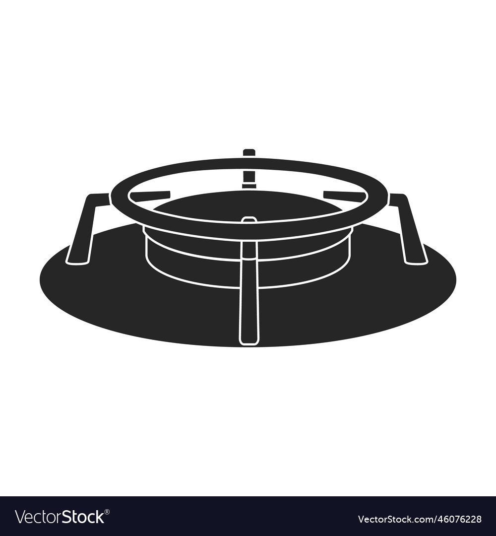 Stove burner black icon