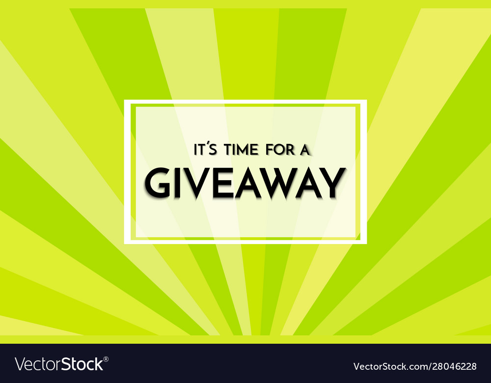 Time for a giveaway - banner template