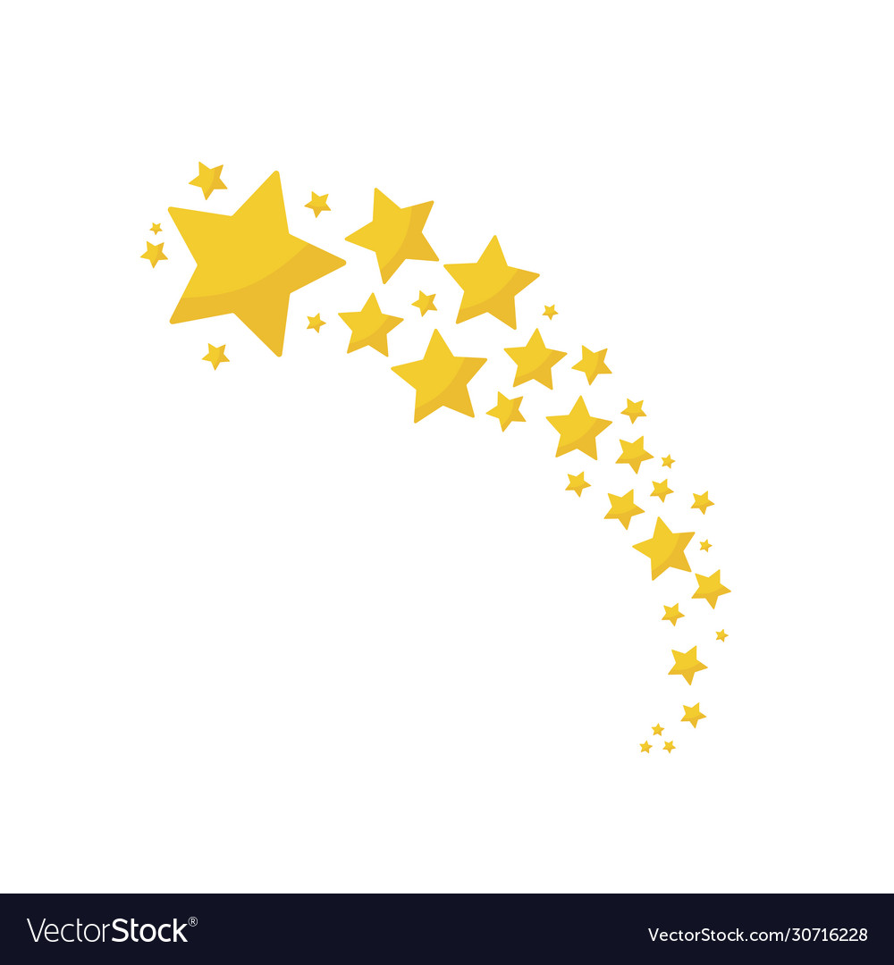 Yellow star isolated on a white background d