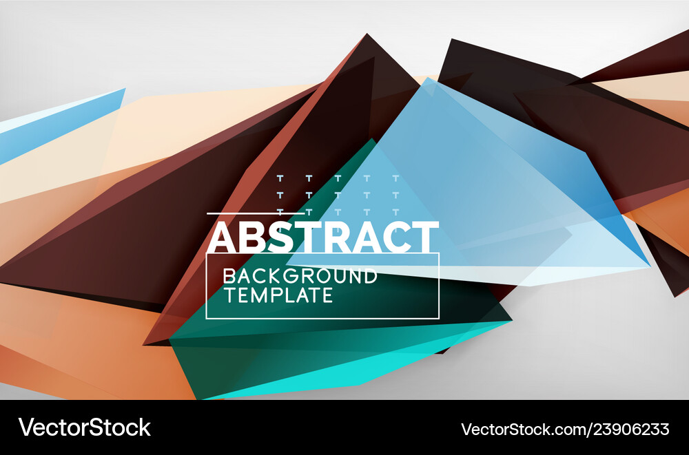 3d geometric triangular shapes abstract background