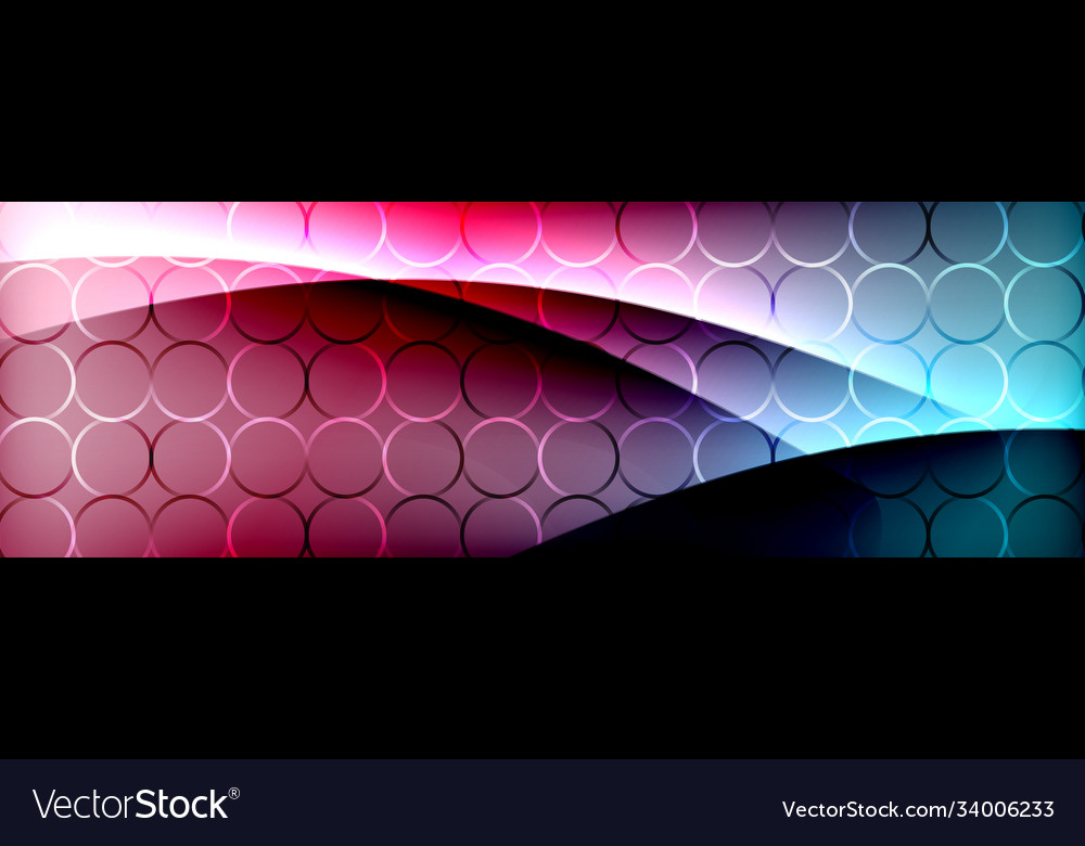 Fluid gradient neon color waves abstract vector image Fluid gradient neon color waves abstract