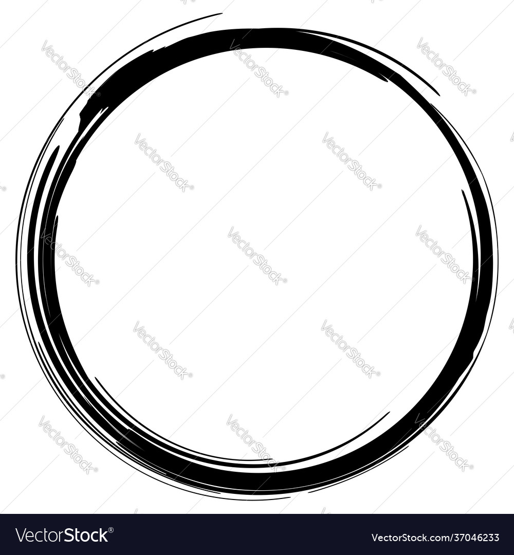 Grungy circle blob blotch vector image Grungy circle blob blotch