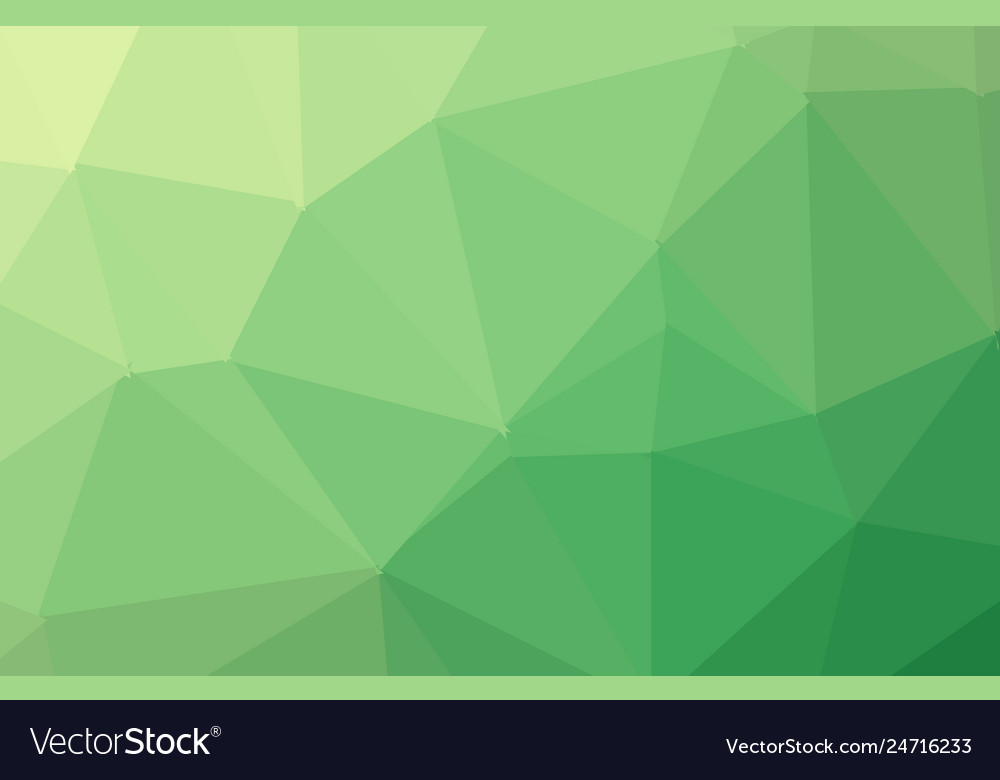 Light green shining triangular background Vector Image