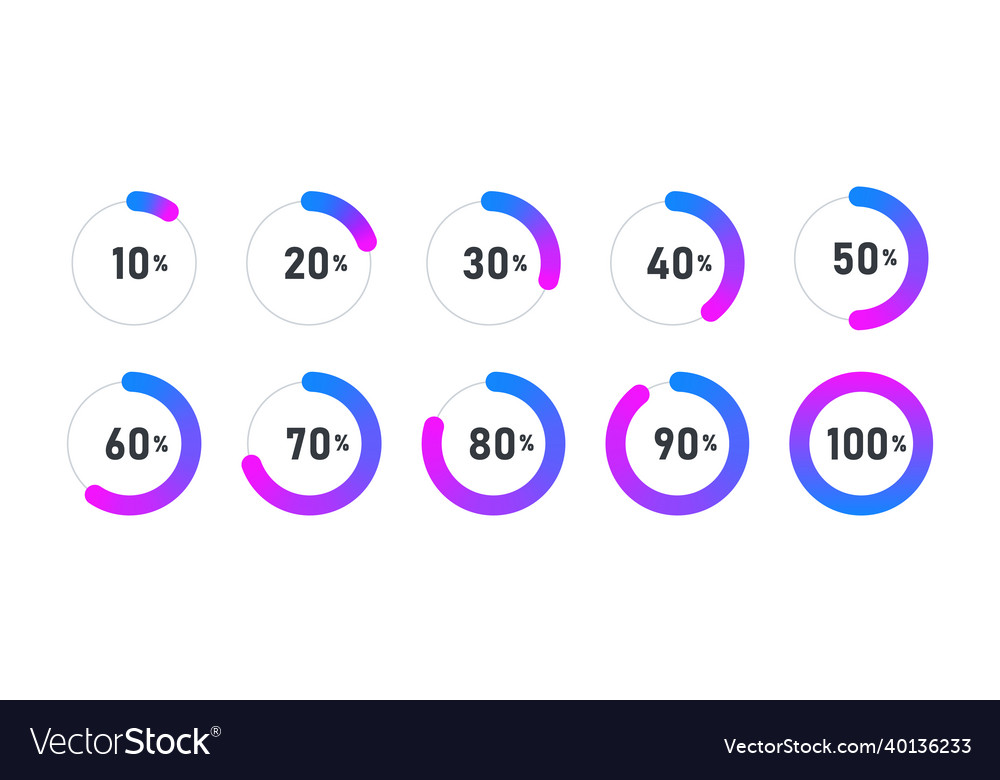 Loading icon progress bar for upload collection vector image Loading icon progress bar for upload collection
