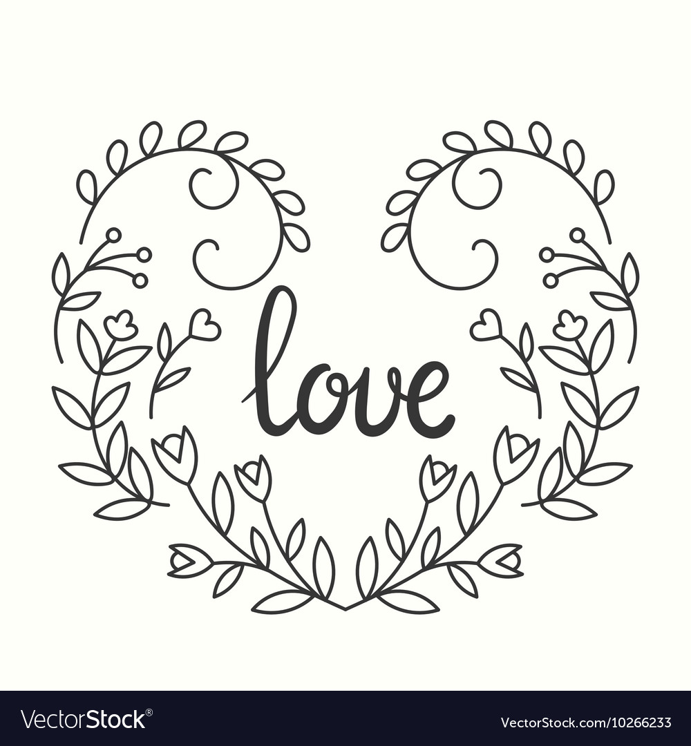 Love typographics design Royalty Free Vector Image