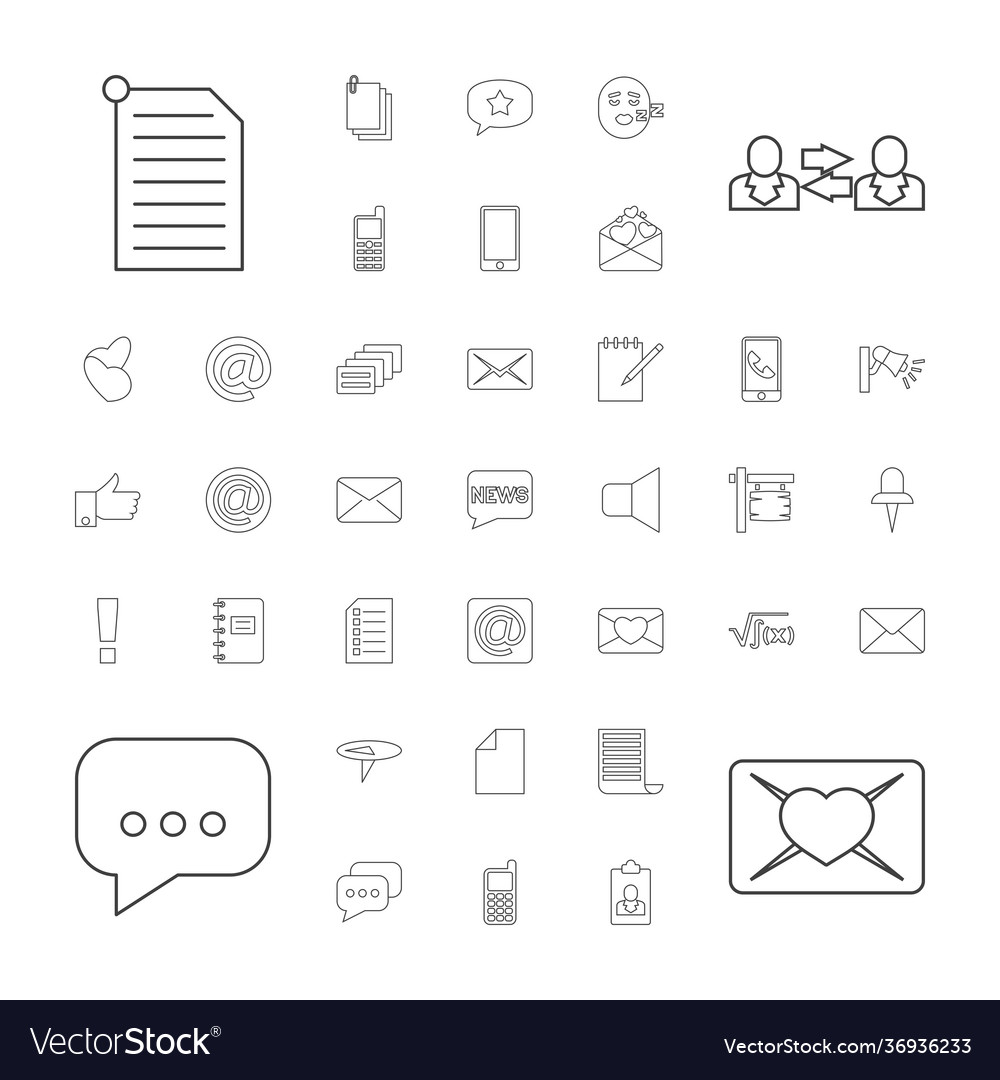 Message icons